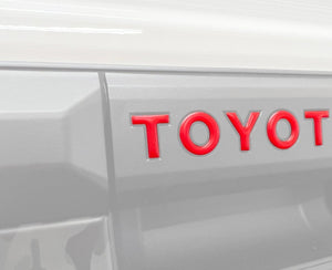 TUFSKINZ Tailgate Handle Letter Inserts | Toyota Tacoma (2024-2026) | Truck Brigade