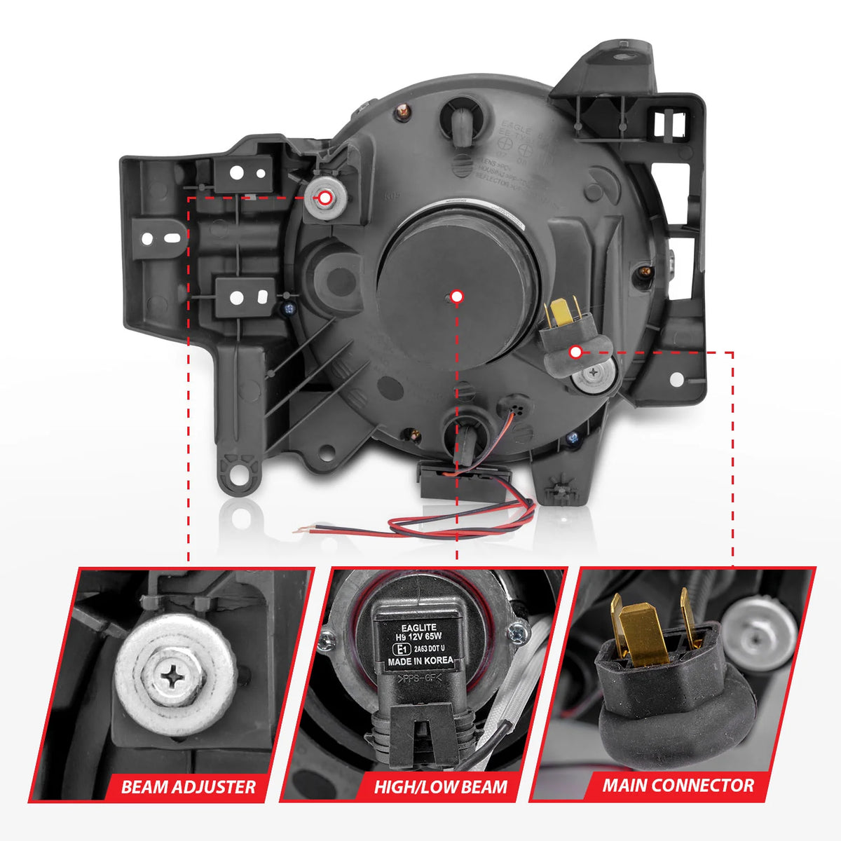 Anzo Projector Halo Headlights - Chrome | Toyota FJ Cruiser (2007-2014)