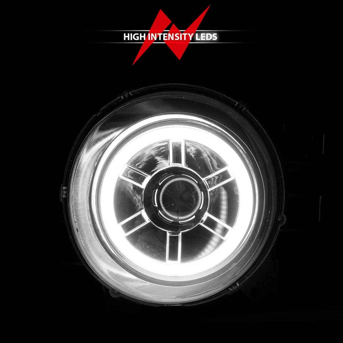 Anzo Projector Halo Headlights - Chrome | Toyota FJ Cruiser (2007-2014)