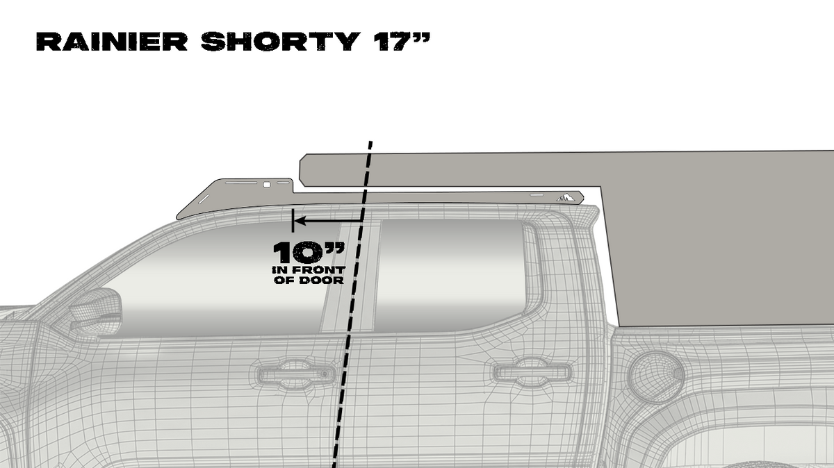 Sherpa Rainier Shorty Camper Roof Rack | Toyota Tacoma (2024+)