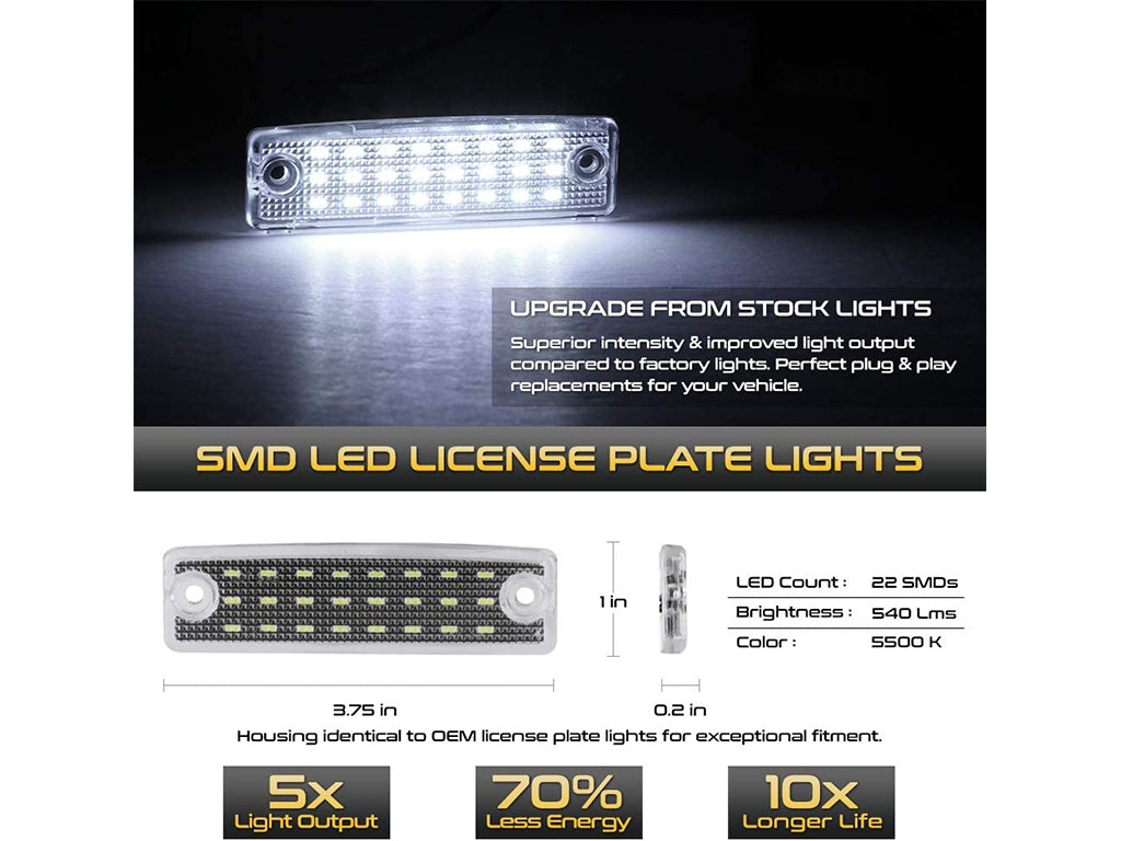 Cali Raised License Plate LED Lights | Toyota 4Runner (2003-2024)
