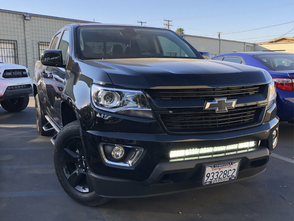 Cali Raised 32 Inch Lower Bumper Hidden LED Light Bar Mounting Brackets | Chevy Colorado (2014-2021)