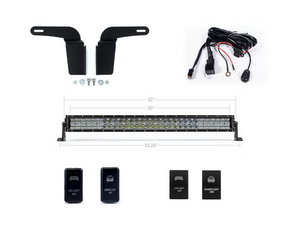 Cali Raised Lower Bumper Hidden 32 Inch LED Light Bar Bracket Kit | Toyota 4Runner (2003-2009)
