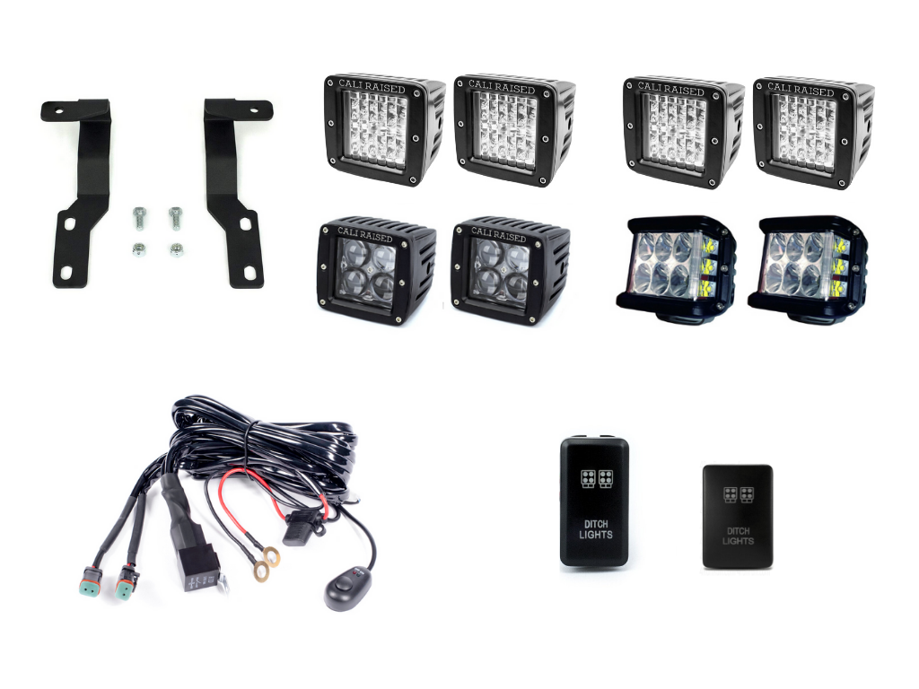 Cali Raised Low Profile Ditch Light Kit | Toyota Tacoma (2005-2015)