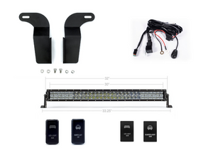 Cali Raised Lower Bumper Hidden 32 Inch LED Light Bar Bracket Kit | Toyota Tacoma (2005-2015)