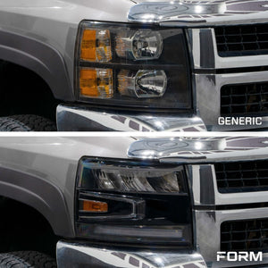 Form Lights LED Reflector Headlights | Chevy Silverado 3500 (2007-2013)