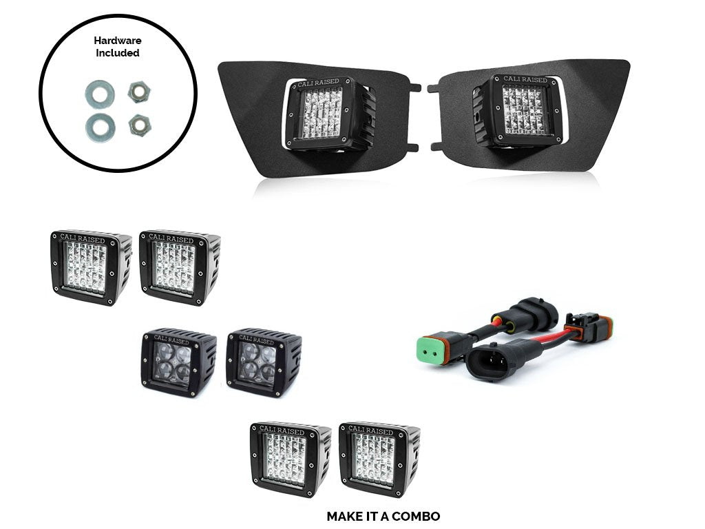 Cali Raised LED Fog Light Pod Replacement Brackets Kit | Toyota Tacoma (2012-2015)