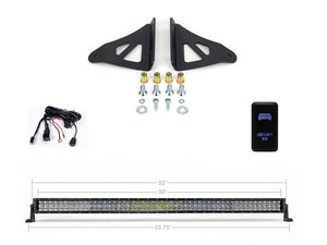 Cali Raised 52 Inch Curved LED Light Bar Roof Bracket Kit | Toyota Tacoma (2005-2023)