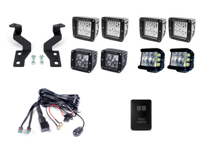 Cali Raised Low Profile Ditch Light Brackets Kit | Toyota Tundra (2014-2021)