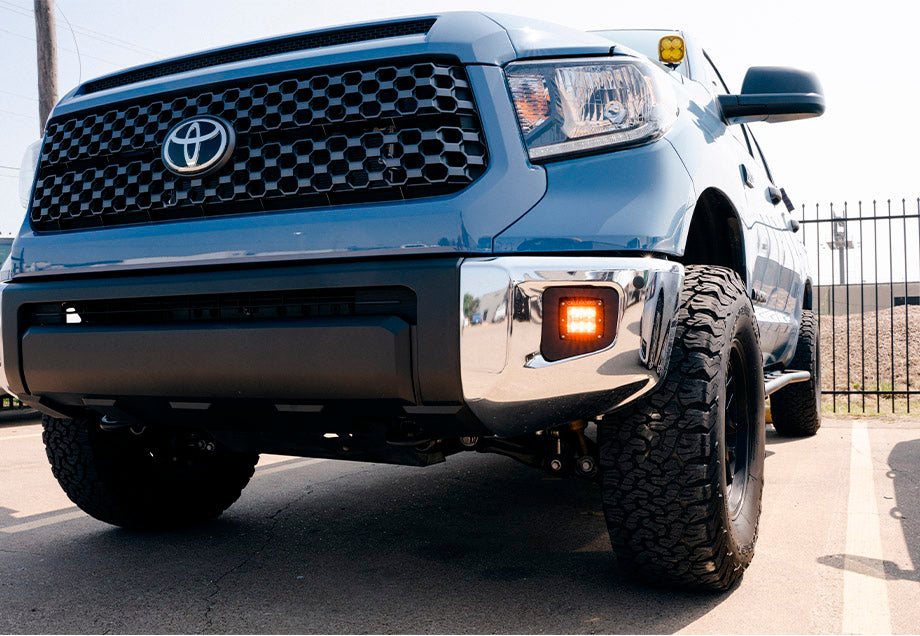 Cali Raised LED Fog Light Pod Replacements Brackets Kit | Toyota Tundra (2014-2021)