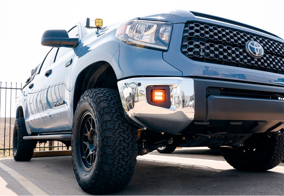 Cali Raised LED Fog Light Pod Replacements Brackets Kit | Toyota Tundra (2014-2021)