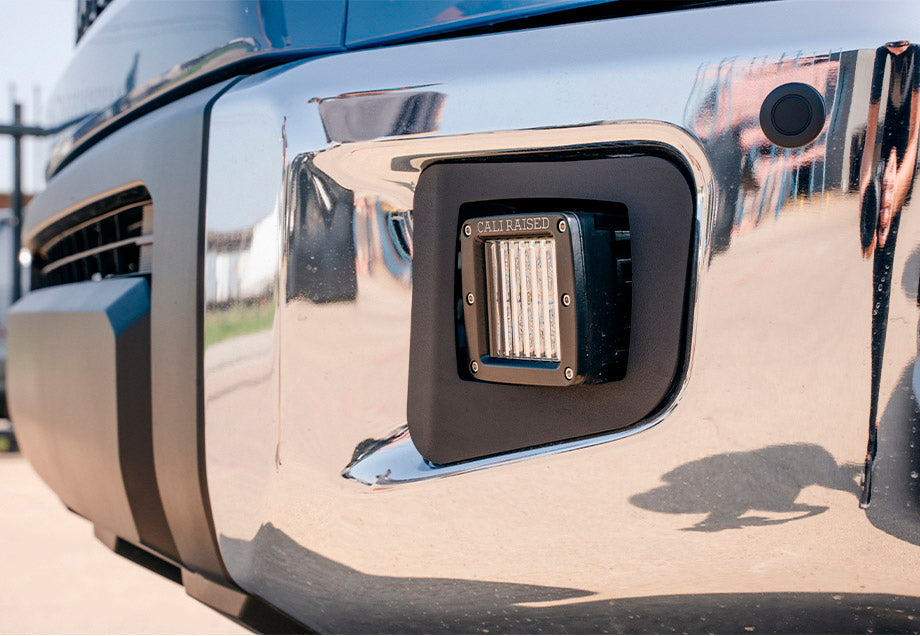 Cali Raised LED Fog Light Pod Replacements Brackets Kit | Toyota Tundra (2014-2021)