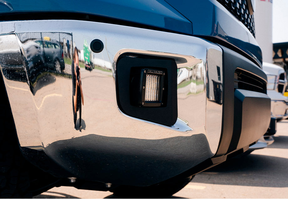 Cali Raised LED Fog Light Pod Replacements Brackets Kit | Toyota Tundra (2014-2021)
