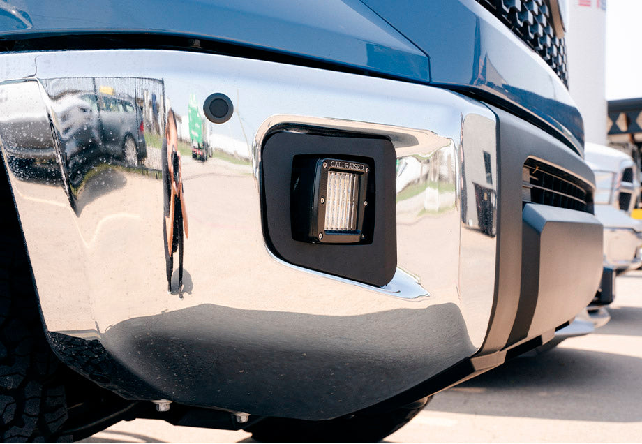 Cali Raised LED Fog Light Pod Replacements Brackets Kit | Toyota Tundra (2014-2021)