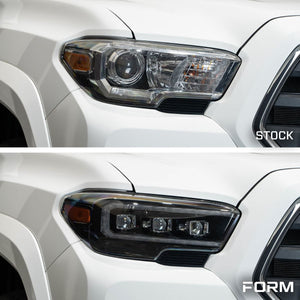 Form Lights Sequential LED Projector Headlights (Amber DRL) | Toyota Tacoma (2016-2023)