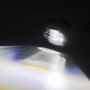 Close-up view of AlphaRex Dual Color LED Projector Fog Lights for Toyota Tacoma