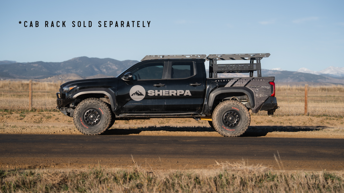 Sherpa Bed Rack- Rack-Height PAK System | Toyota Tacoma (2005-2026)