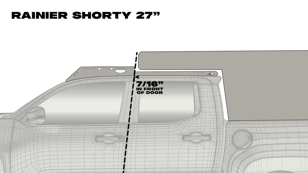 Sherpa Rainier Shorty Camper Roof Rack | Toyota Tacoma (2024+)