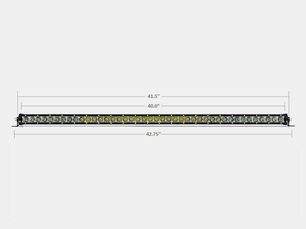 Cali Raised 42" Slim Single Row LED Bar (Amber)