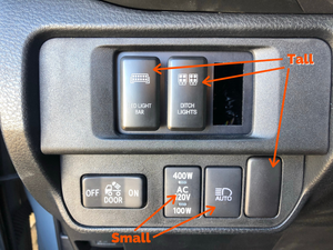 Cali Raised Small Style Toyota OEM Style Switch - LED Light Bar