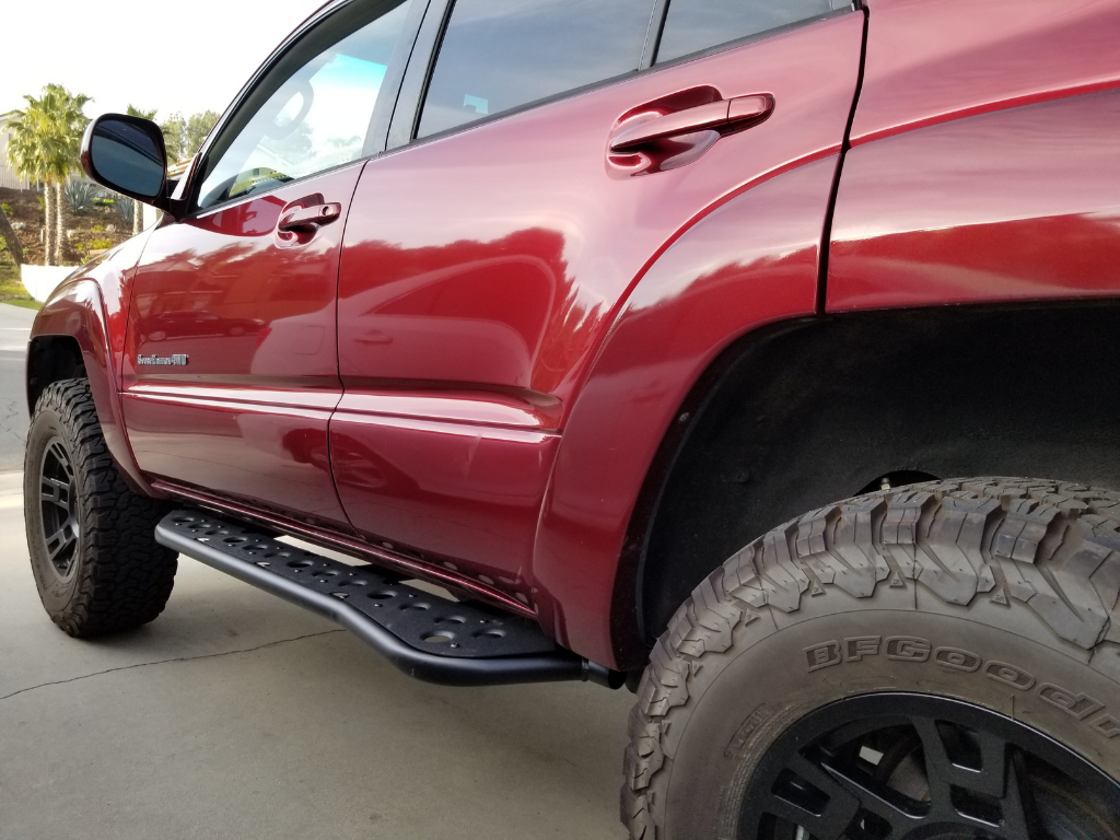 Cali Raised Step Edition Bolt-On Rock Sliders | Toyota 4Runner (2003-2009)