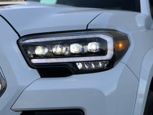 AlphaRex NOVA-Series LED Projector Headlights (Chrome) | Toyota Tacoma (2016-2023)