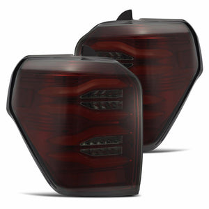 2 pcs AlphaRex PRO-Series LED Tail Lights (Red-Smoked) for Toyota 4Runner (2010-2023)