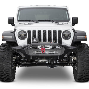 Addictive Desert Designs Stealth Fighter with Hoop and Winch Mount Front Bumper | Jeep Gladiator (2020-2022)