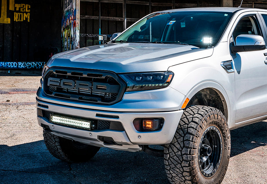 Cali Raised 22" Bumper Hidden LED Light Bar Brackets Kit | Ford Ranger (2019-2022)