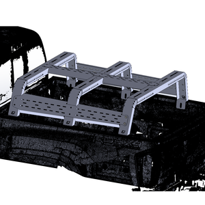 Chassis Unlimited 12" Thorax Universal Overland Bed Rack System (Any Truck)