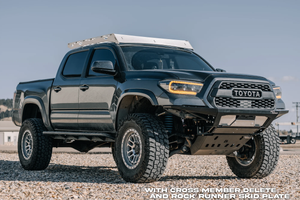 C4 Fabrication Rock Runner Front Skid Plate with Cross Member Delete | Toyota Tacoma (2016-2023)