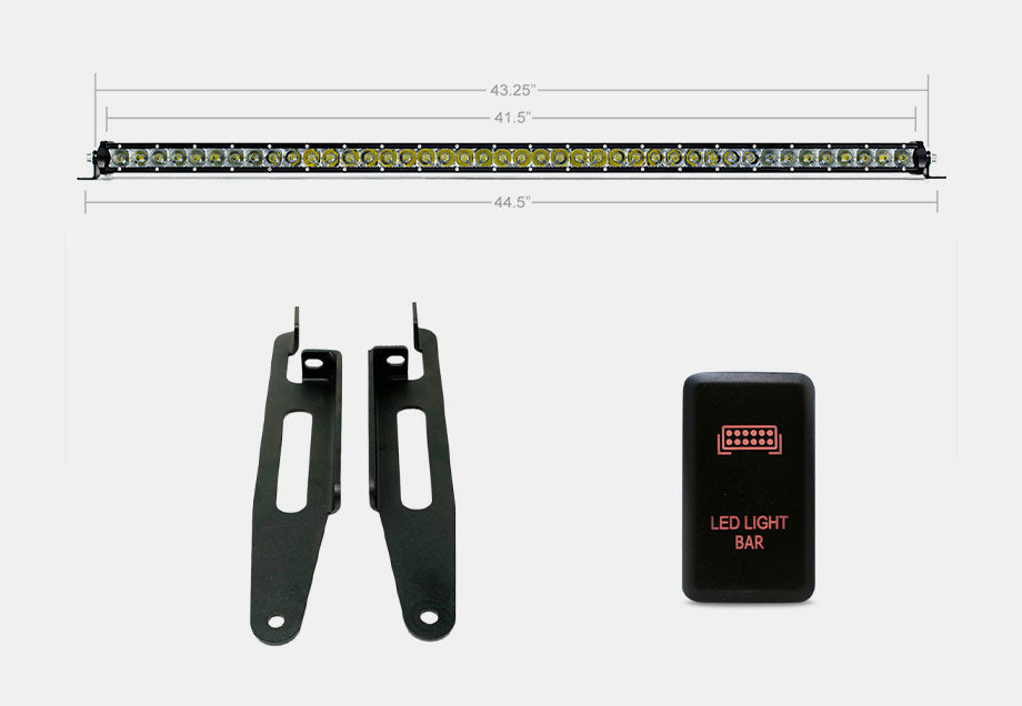Cali Raised Economy Roof Rack Lighting Kit For Tacoma, 4Runner