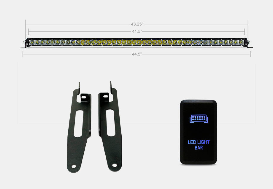 Cali Raised Economy Roof Rack Lighting Kit For Tacoma, 4Runner