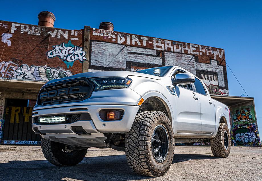 Cali Raised LED Fog Light Pod Replacements Brackets Kit | Ford Ranger (2019-2024)