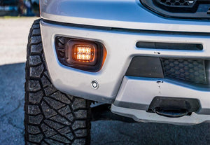 Cali Raised LED Fog Light Pod Replacements Brackets Kit | Ford Ranger (2019-2024)