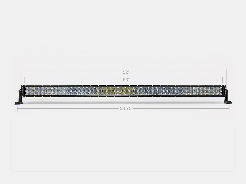 Cali Raised 52" CURVED 5D Dual Row 5D Optic OSRAM LED Bar - Combo