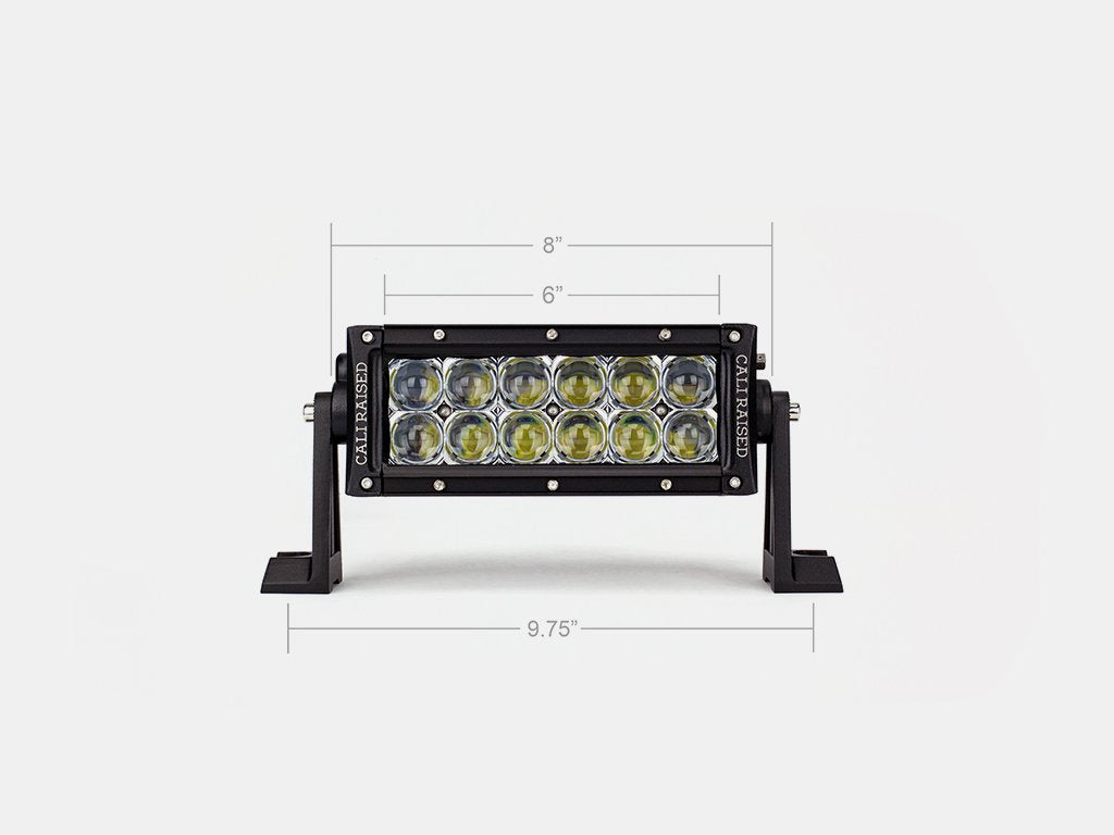 Cali Raised 8" Dual Row 5D Optic OSRAM LED Light Bar