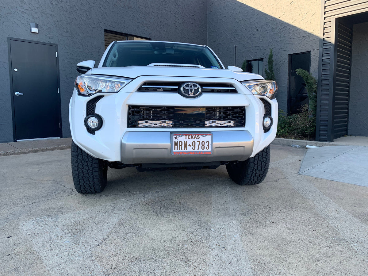 Cali raised 32 Inch Hidden Grille LED Light Bar Brackets Kit | Toyota 4Runner (2014-2022)