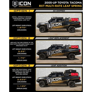 Icon Vehicle Dynamics Stage 8 Suspension System w/Tubular UCA (0-3 Inch) | Toyota Tacoma (2005-2022)