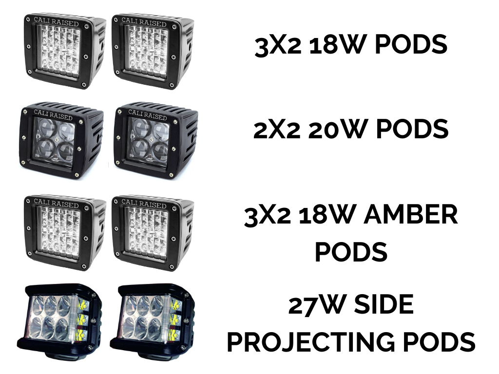 Cali Raised Low Profile LED Ditch Light Brackets Kit | Lexus GX 460 (2010-2022)