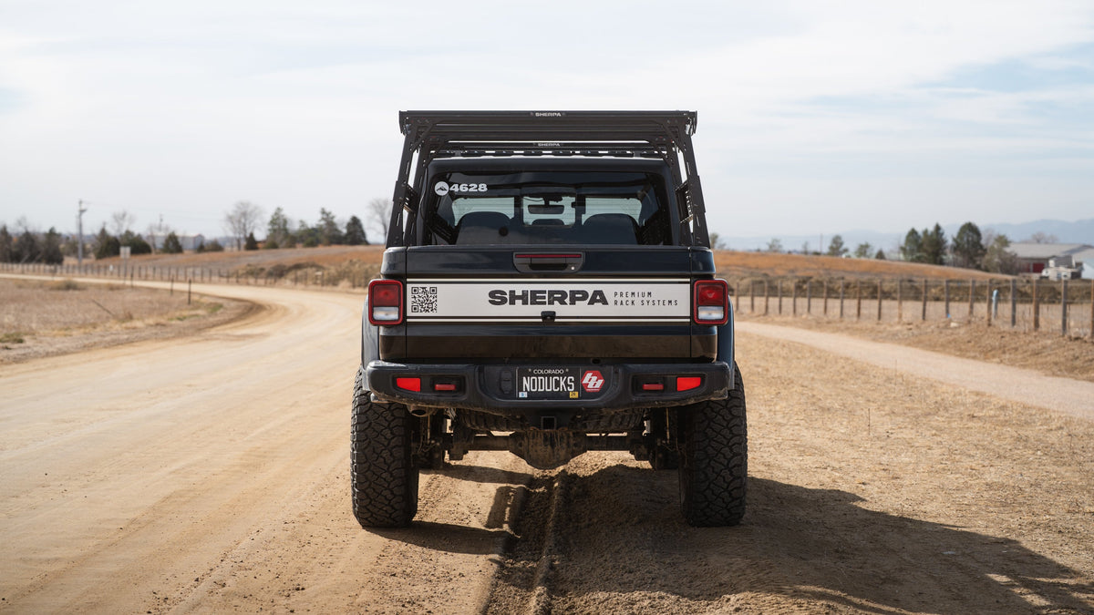 Sherpa Bed Rack- Rack-Height PAK System | Jeep Gladiator (2020-2026)