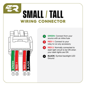 Cali Raised Small Style Toyota OEM Style "REAR LIGHTS" Switch
