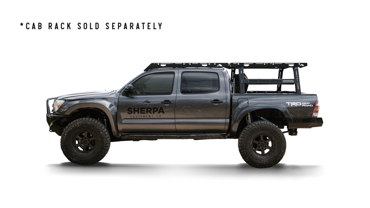 Sherpa Bed Rack- Rack-Height PAK System | Toyota Tacoma (2005-2026)