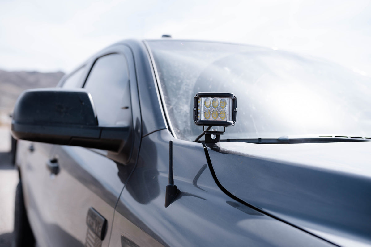 Cali Raised Low Profile Ditch Light Brackets Kit | Toyota Tundra (2014-2021)