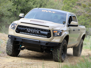 Cali Raised 42 Inch Hidden Grille Curved LED Light Bar Bracket Kit | Toyota Tundra (2014-2021)