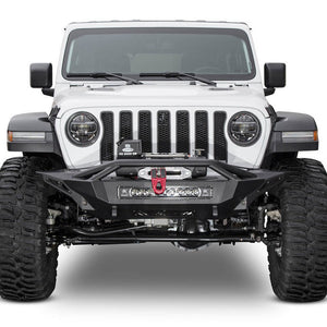 Addictive Desert Designs Stealth Fighter with Hoop and Winch Mount Front Bumper | Jeep Gladiator (2020-2022) - Truck Brigade