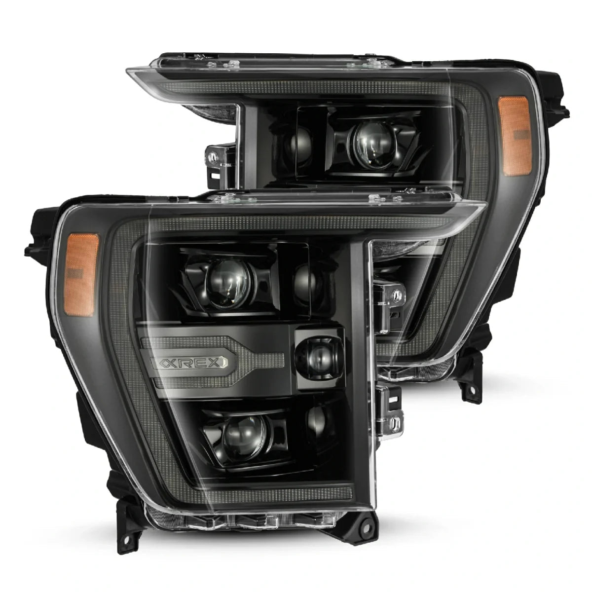 AlphaRex LUXX - Series LED Projector Headlights (Alpha Black) | Ford F150 (2021 - 2023) - Truck Brigade