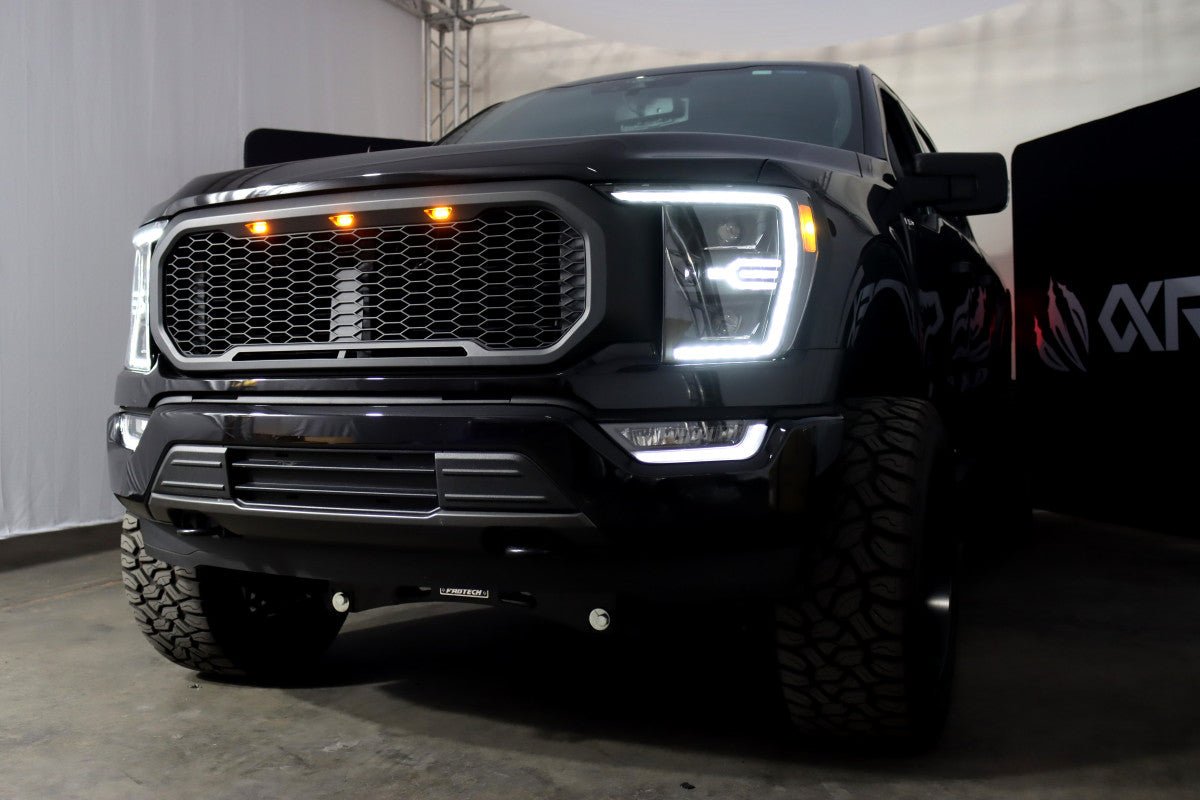 AlphaRex LUXX - Series LED Projector Headlights (Alpha Black) | Ford Raptor (2021 - 2023) - Truck Brigade