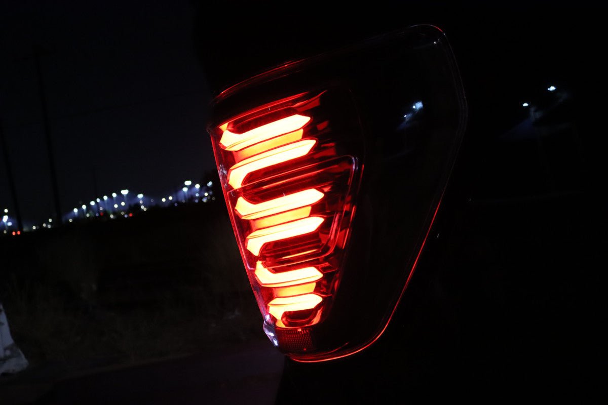 AlphaRex LUXX - Series LED Tail Lights (Black) | Ford F150 (2021 - 2023) - Truck Brigade