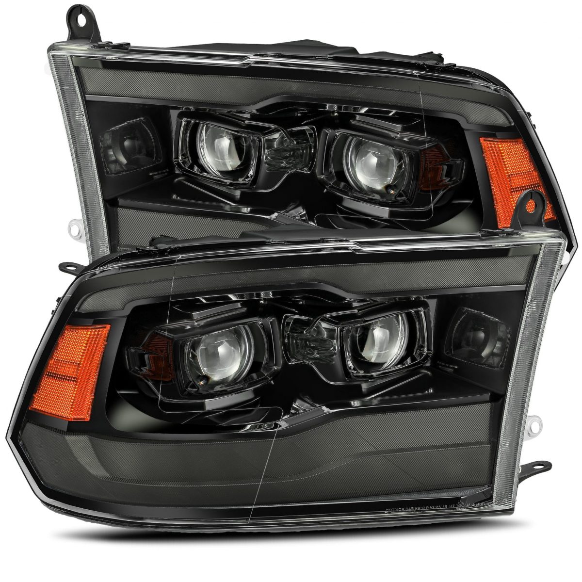 AlphaRex MK II PRO - Series Halogen Projector Headlights (Alpha Black) | RAM 2500 (2010 - 2018) - Truck Brigade